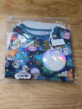 Sugar Swan 3T Bamboo Babies of the Zodiac Long-sleeve Shirt & Pants Set. Gender